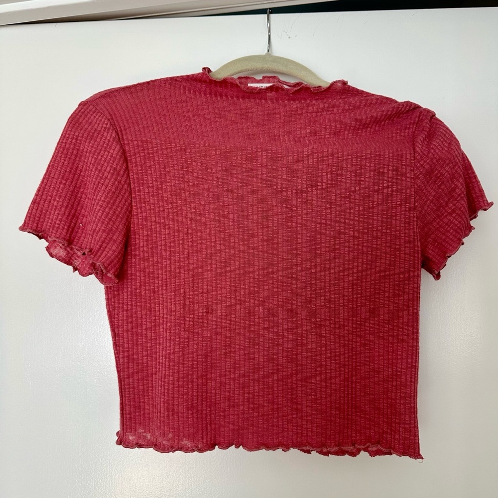 Pink Sheer Women's Top